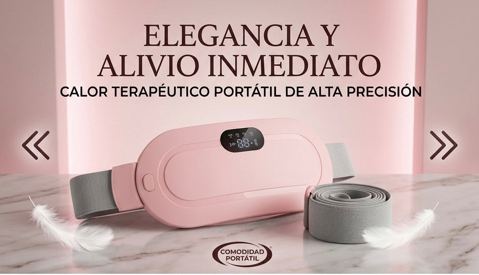 Cinturón Térmico para Cólicos — 
Alivio Inmediato sin Pastillas 🌸